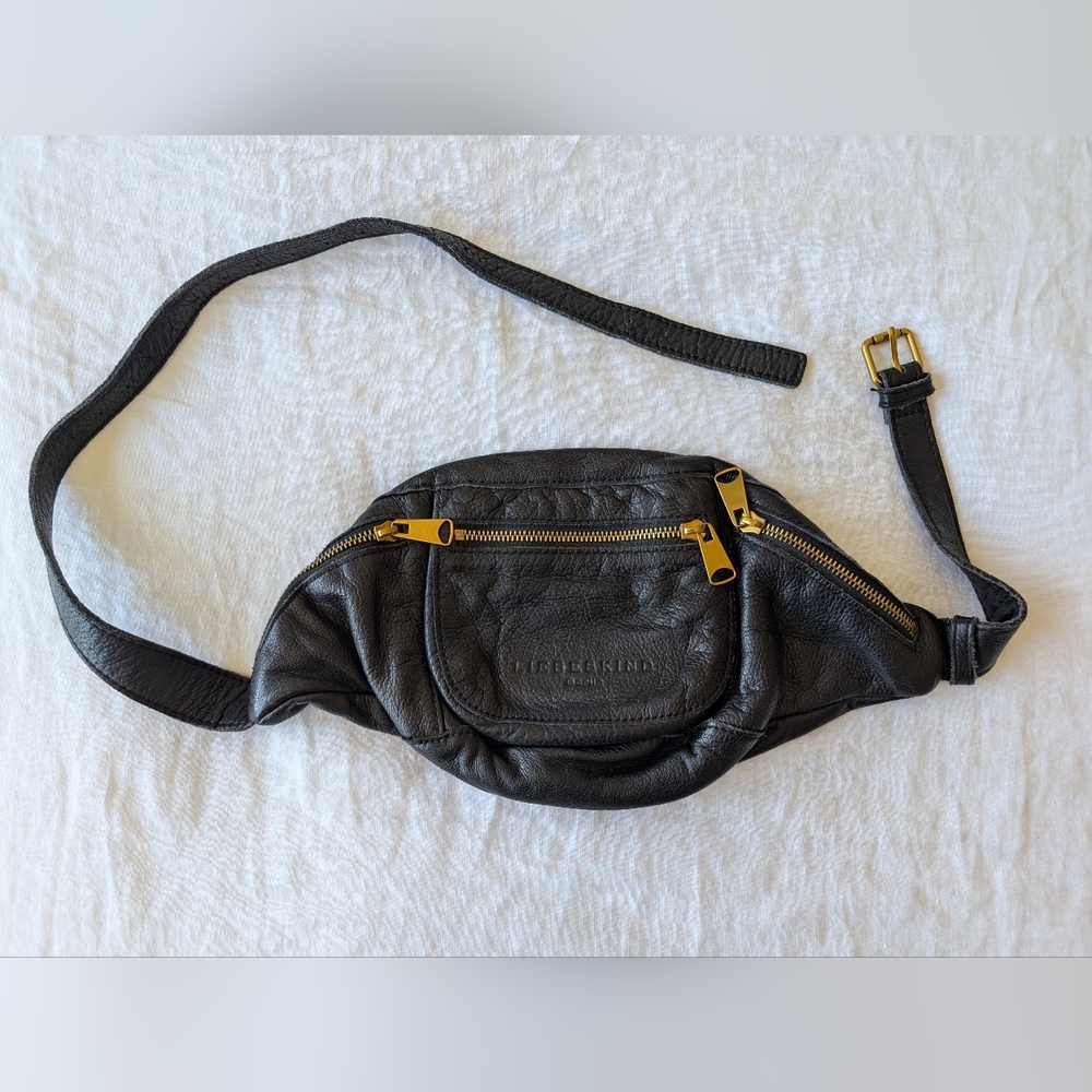 Liebeskind Black Leather Belt Bag